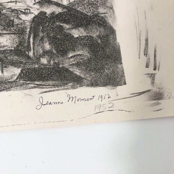 Jeanne Moment Art Print Reed College Coast Range Oregon 1952 Mountain Town  #5/? - Picture 11 of 16